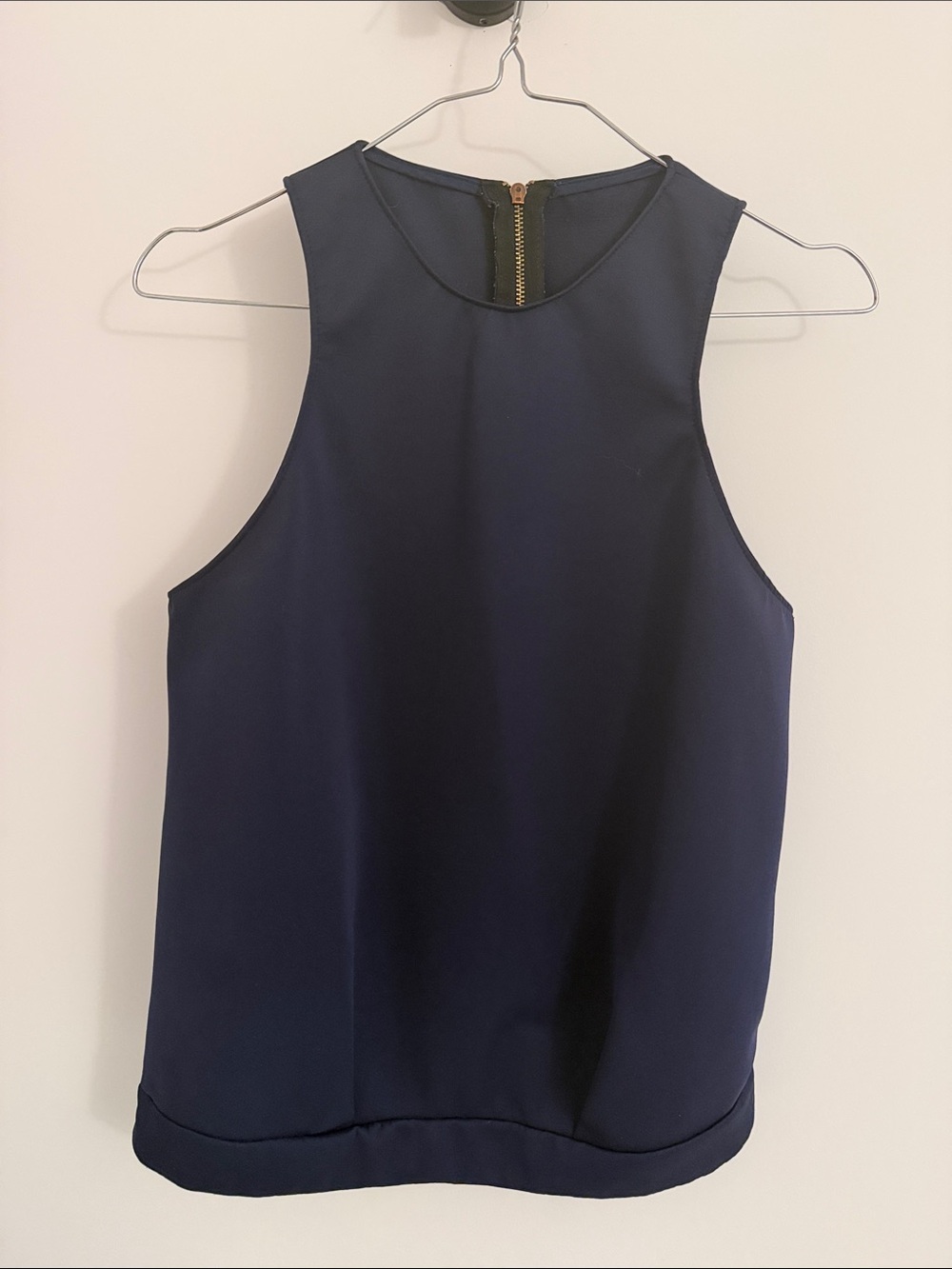 Classic Navy Sleeveless Tank Top
